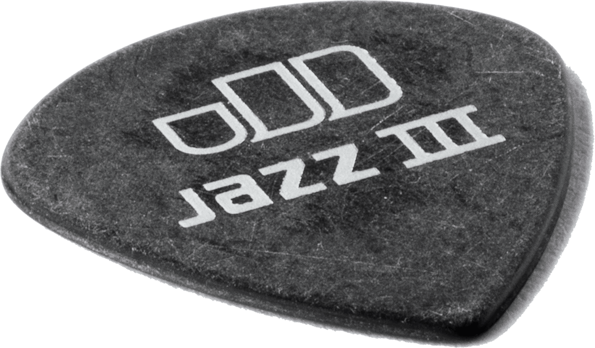 Player’s Pack de 12 médiators Dunlop Tortex Pitch Black Jazz III 1.00 mm 482P100