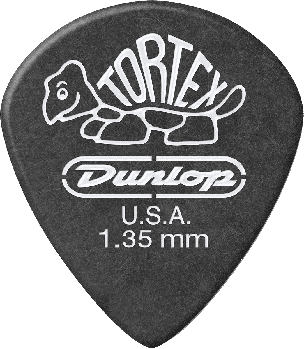 Player’s Pack de 12 médiators Dunlop Tortex Pitch Black Jazz III 1.35 mm 482P135