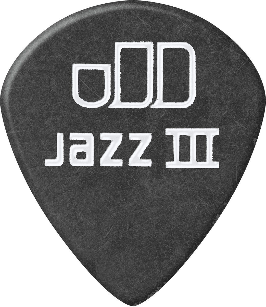 Player’s Pack de 12 médiators Dunlop Tortex Pitch Black Jazz III 1.50 mm 482P150