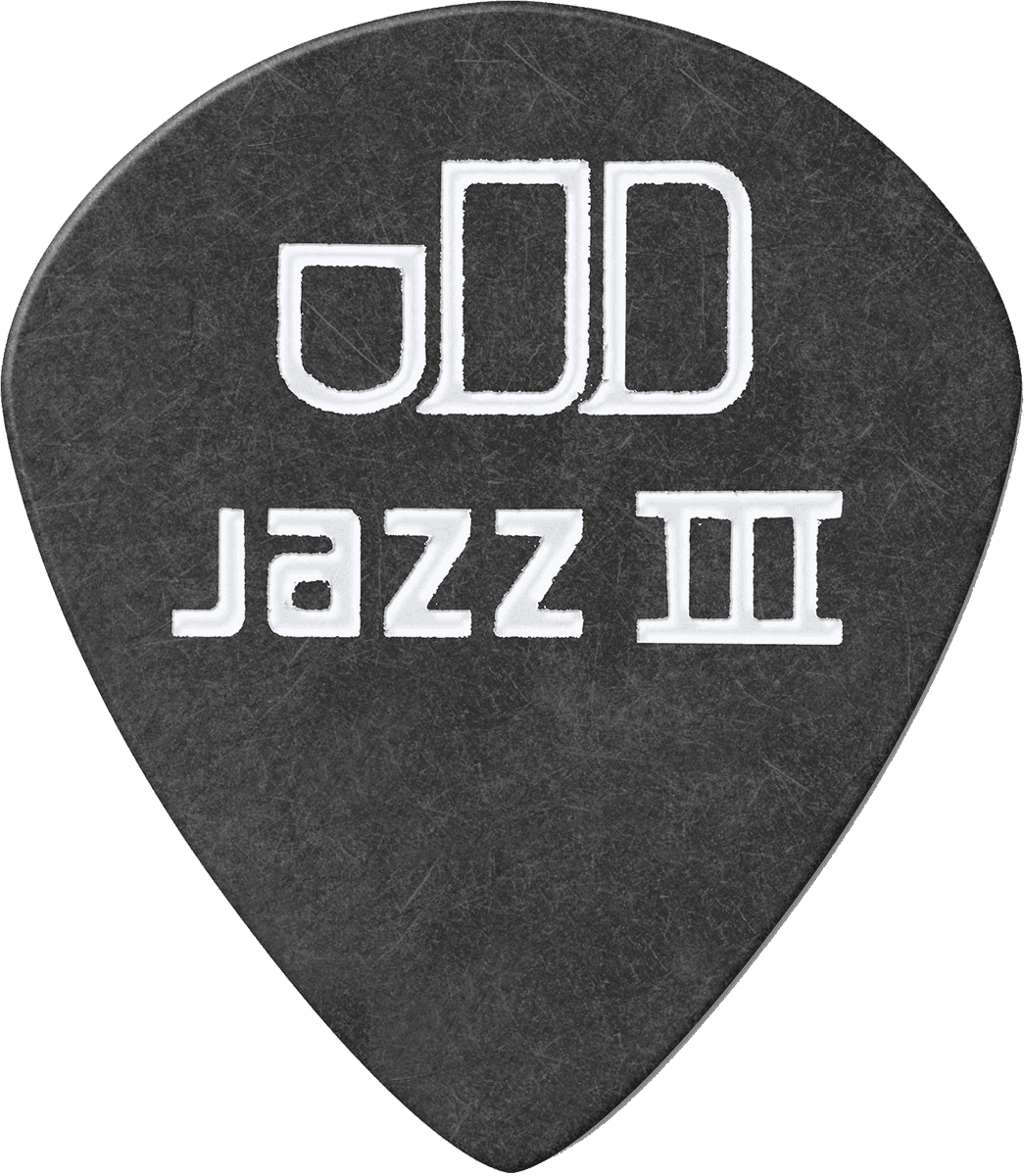 Player’s Pack de 12 médiators Dunlop Tortex Pitch Black Jazz III 0.50 mm 482P50