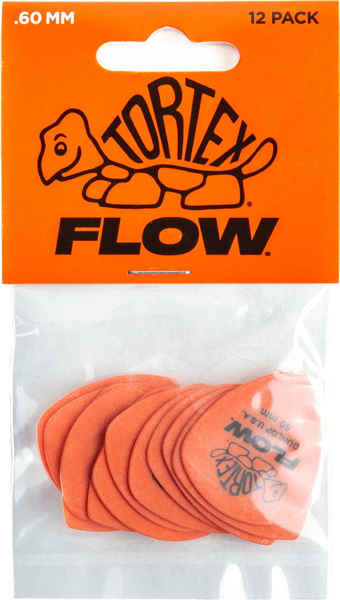 Player’s Pack 12 médiators Dunlop Tortex Flow 0.60mm 558P060
