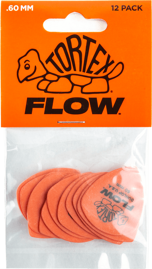 Player’s Pack 12 médiators Dunlop Tortex Flow 0.60mm 558P060