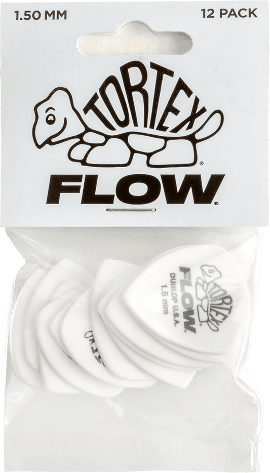 Players Pack de 12 médiators Dunlop Tortex Flow 1.50mm 558P150