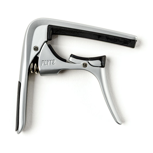 Capodastre Trigger acoustique Fly 12 cordes – Satin Chrome Dunlop 66CSC
