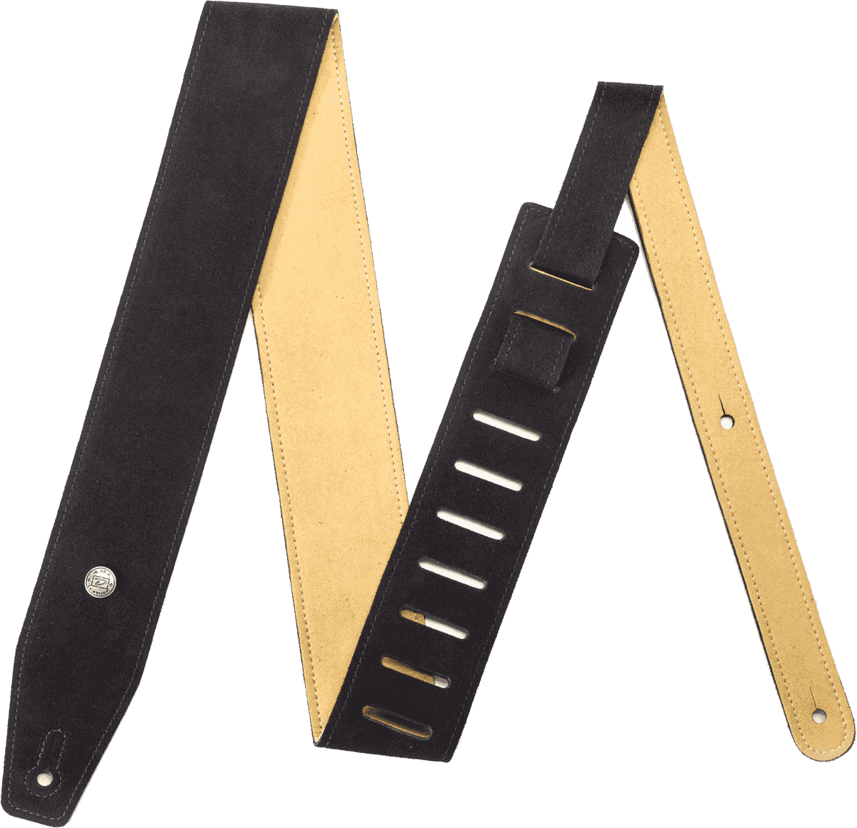 Jim Dunlop BMF-S01 – Courroie guitare cuir noire