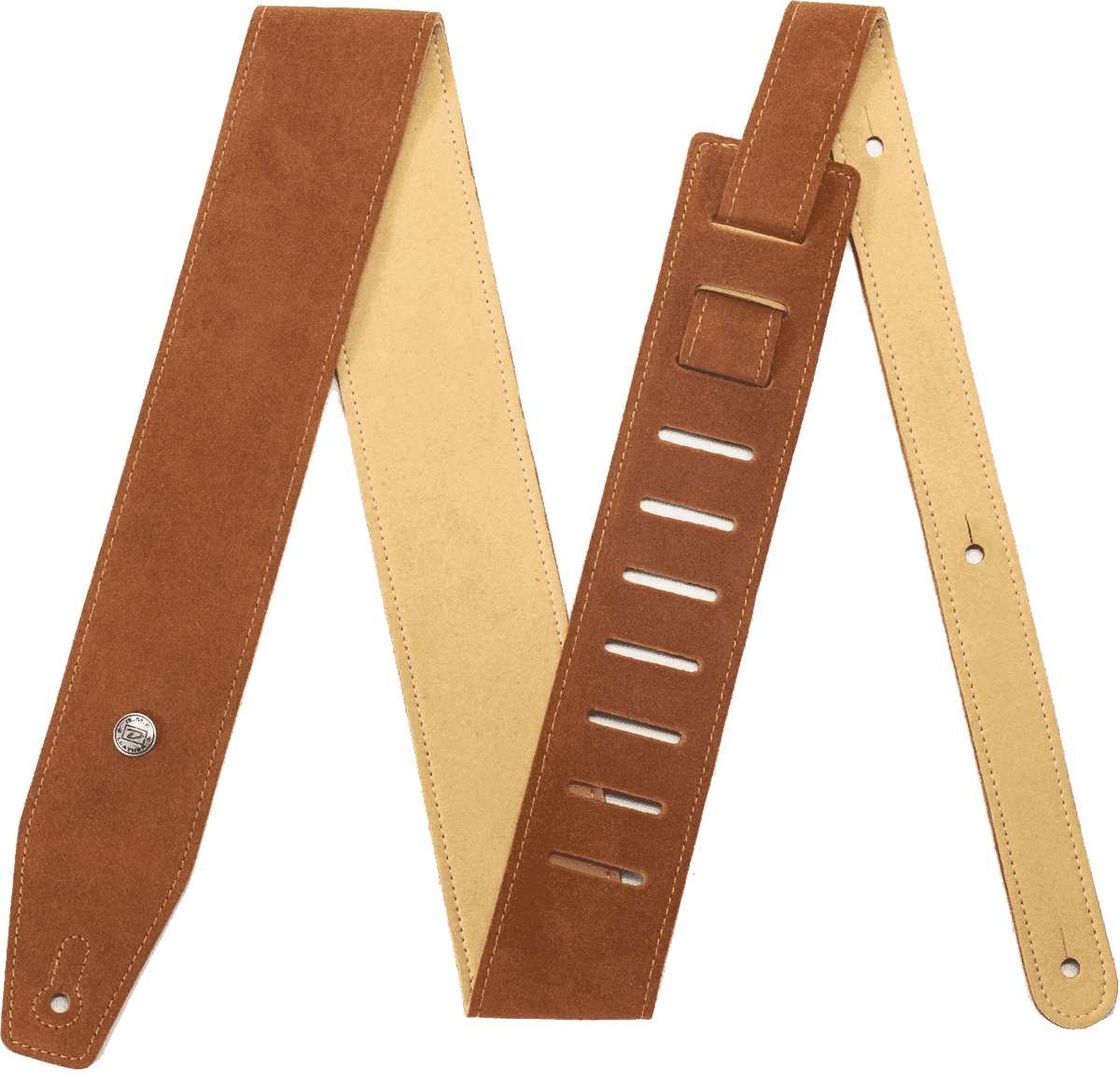 Jim Dunlop BMF-S03 Oak – Courroie guitare cuir suédé
