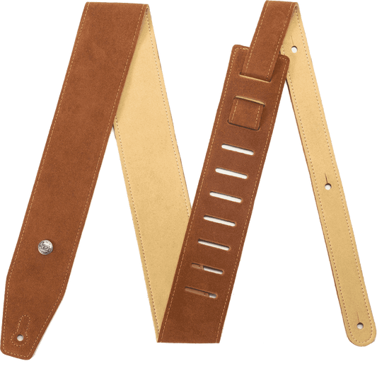 Jim Dunlop BMF-S03 Oak – Courroie guitare cuir suédé