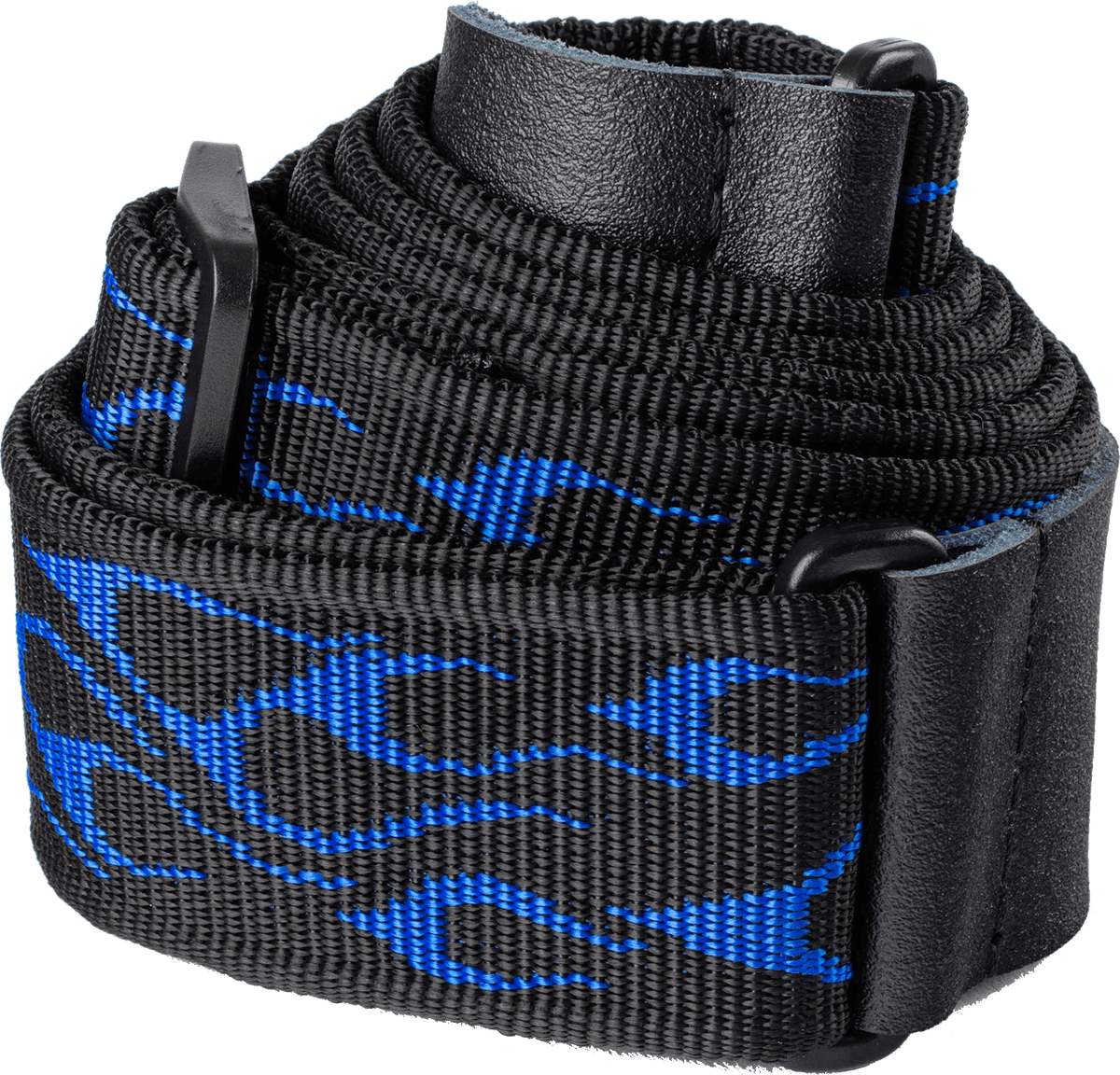 Courroie guitare Dunlop Jacquard Flamme Bleu D3811BL