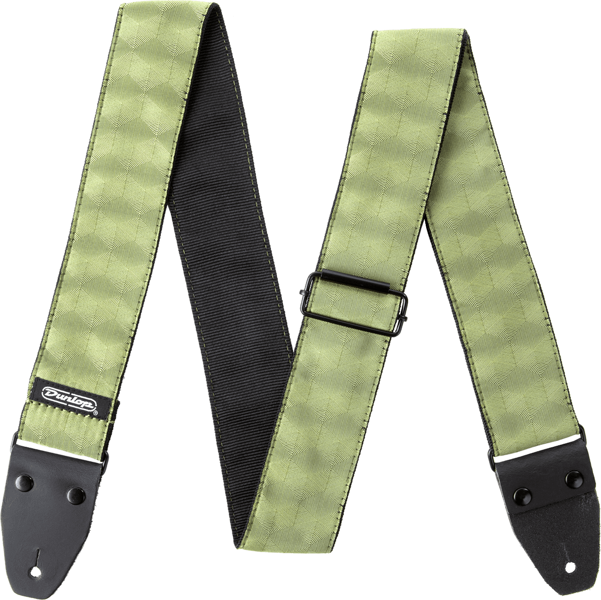 Courroie guitare Dunlop Jacquard Hexagon Echo Olive D6710