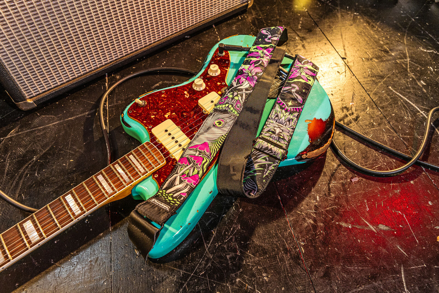 Courroie guitare Dunlop Jacquard Night Trip Strap D6734
