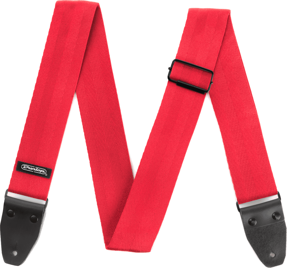 Jim Dunlop Deluxe Seatbelt Red DST7001RD – Courroie guitare rouge