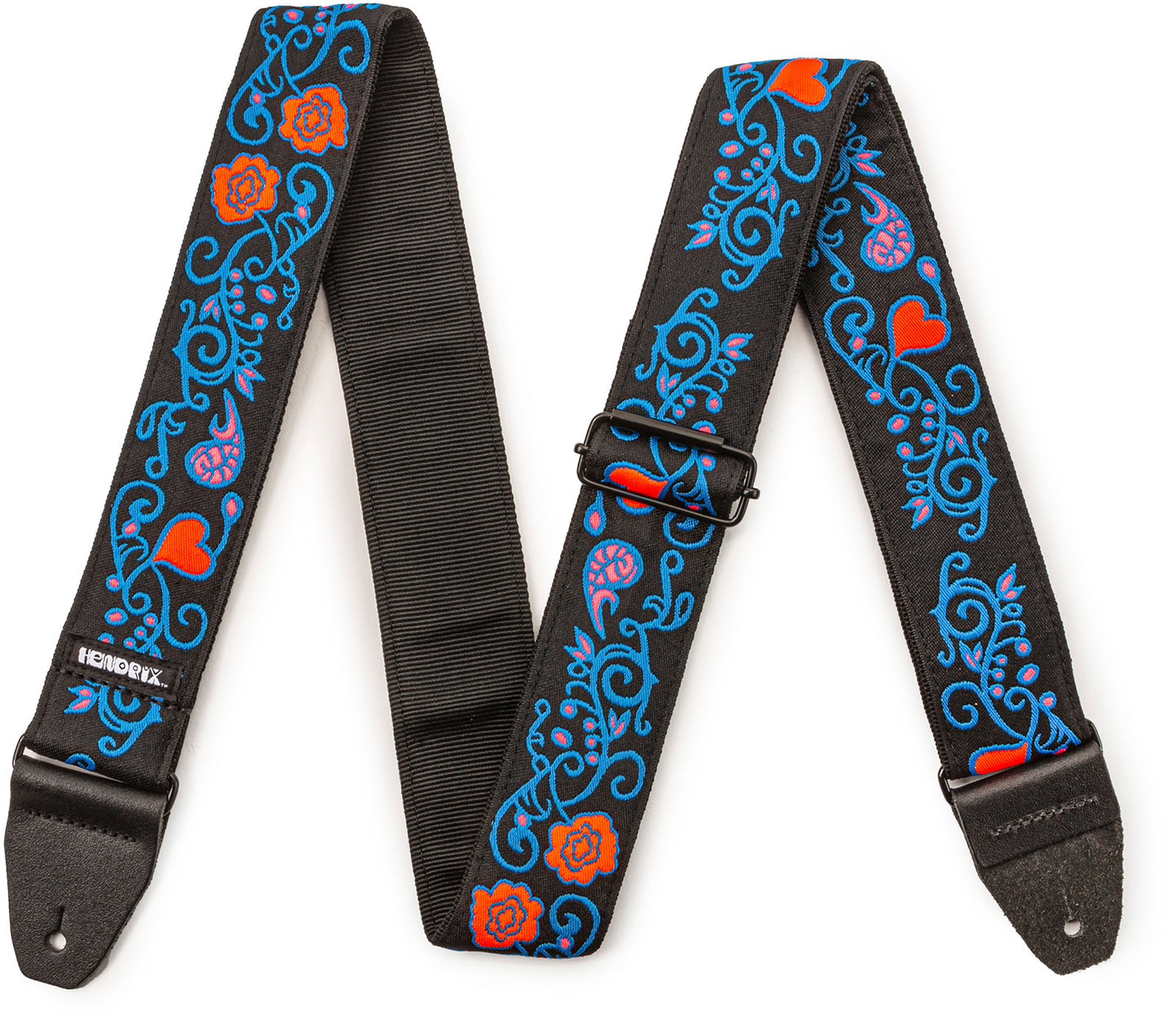 Jim Dunlop JH23 Jimi Hendrix Blacklight Monterey Blue – Courroie guitare