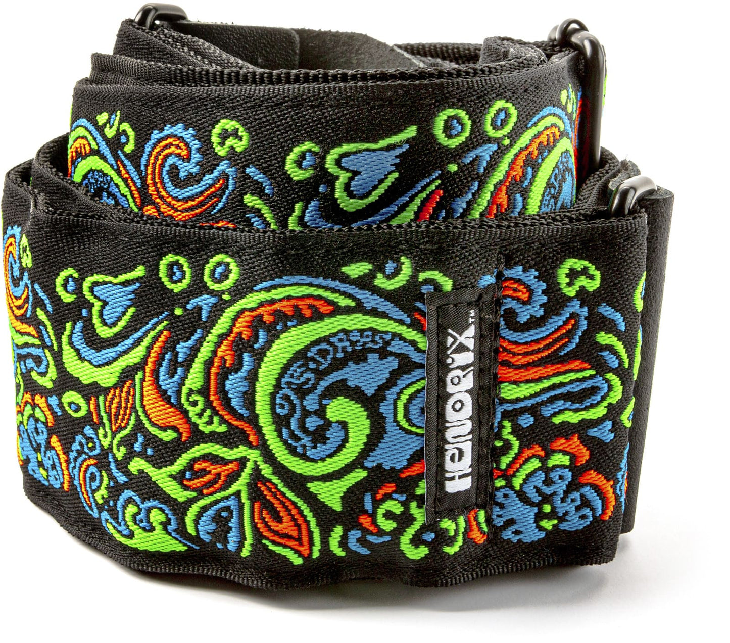 Jim Dunlop JH27 Jimi Hendrix Blacklight Love Drops Blue Strap – Courroie guitare