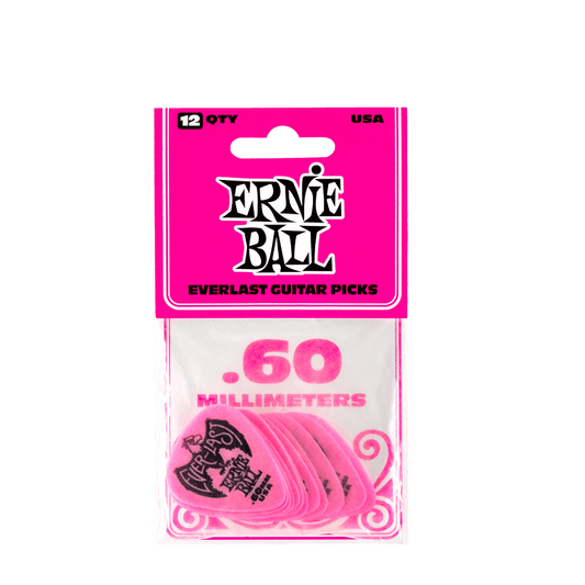 Ernie Ball 9179 Everlast – Pack de 12 médiators 0.60 mm