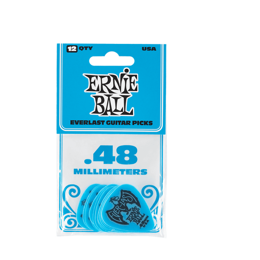 Ernie Ball 9181 Everlast – Pack de 12 médiators 0.48 mm