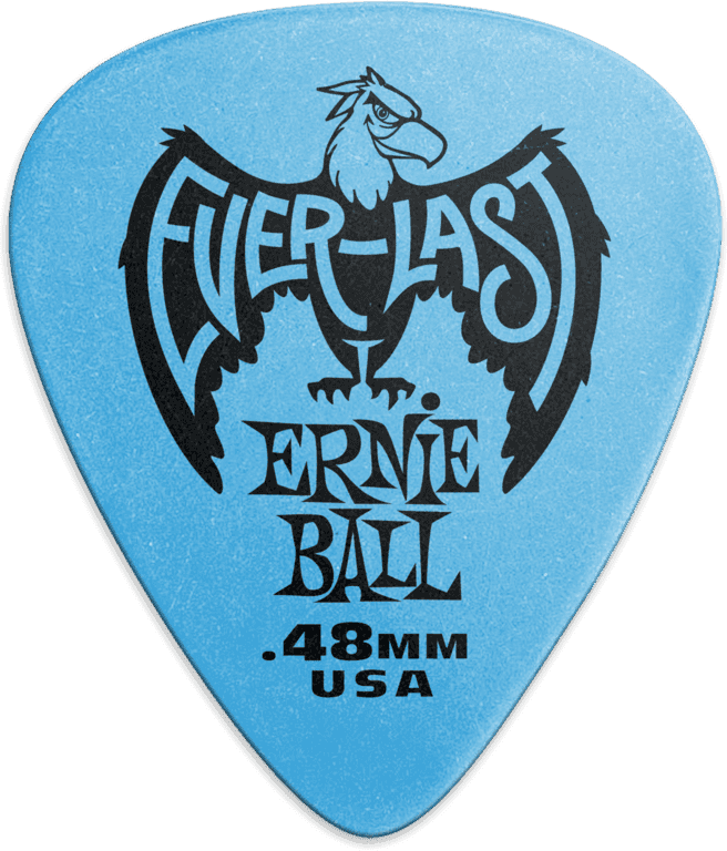 Ernie Ball 9181 Everlast – Pack de 12 médiators 0.48 mm