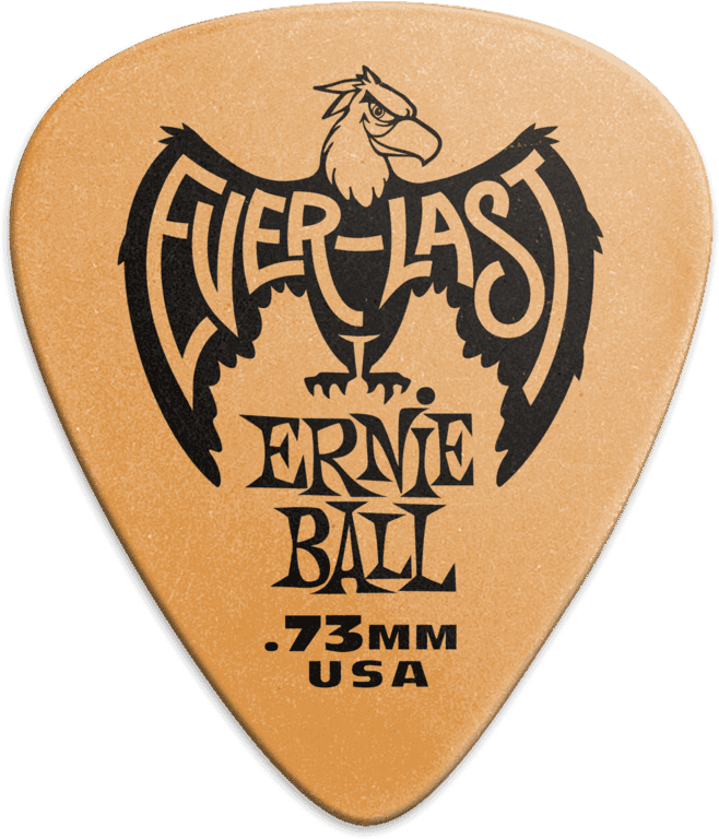 Ernie Ball Everlast 9190 – Pack de 12 médiators 0.73 mm
