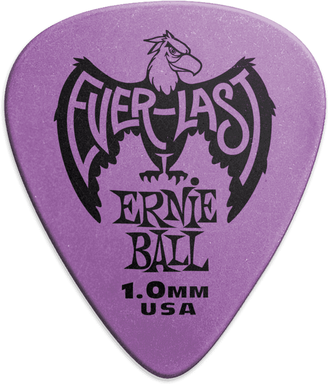 Pack de 12 médiators Ernie Ball Everlast 1.00 mm – Réf. 9193