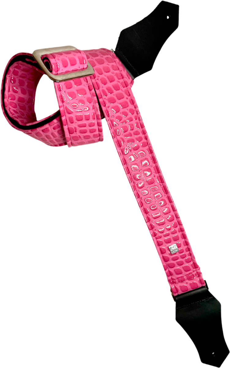Courroie de guitare GET’M GET’M Aussie Gator – Bubble Pink