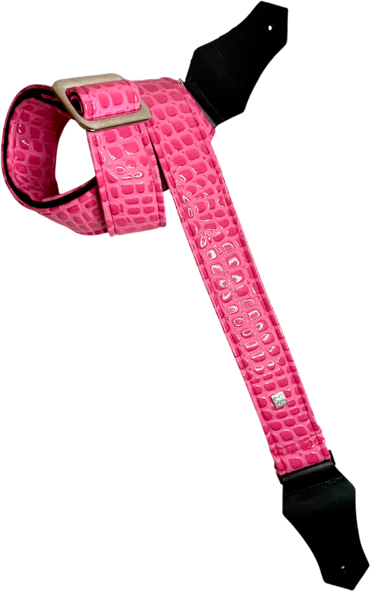 Courroie de guitare GET’M GET’M Aussie Gator – Bubble Pink