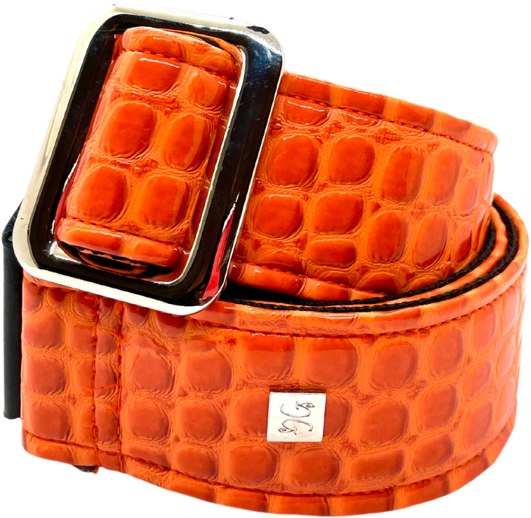 Courroie de guitare GET’M GET’M – Aussie Gator Orange Crush