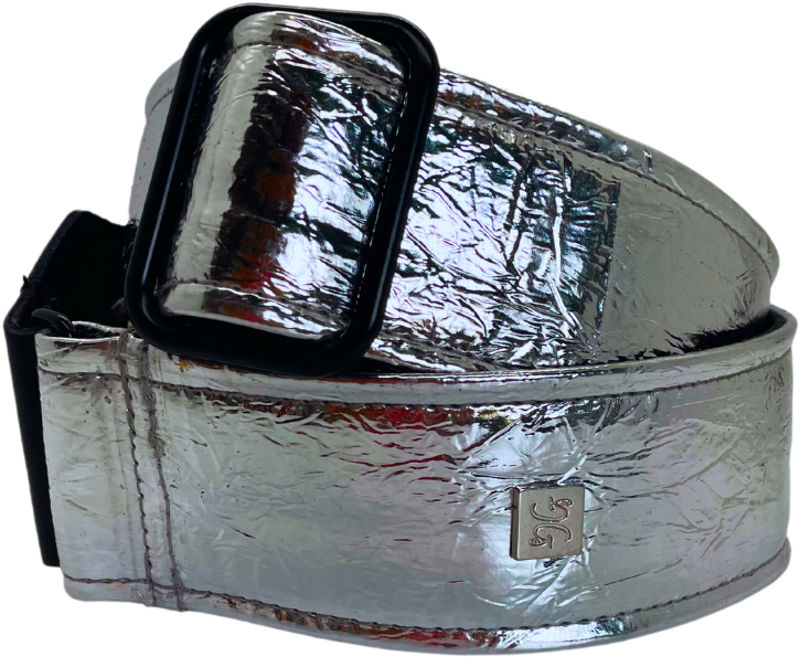 Courroie de guitare GET’M GET’M – Distressed Vernice Silver