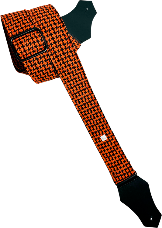 Courroie guitare Get'm Get'm – Fly Hounds Tooth Orange