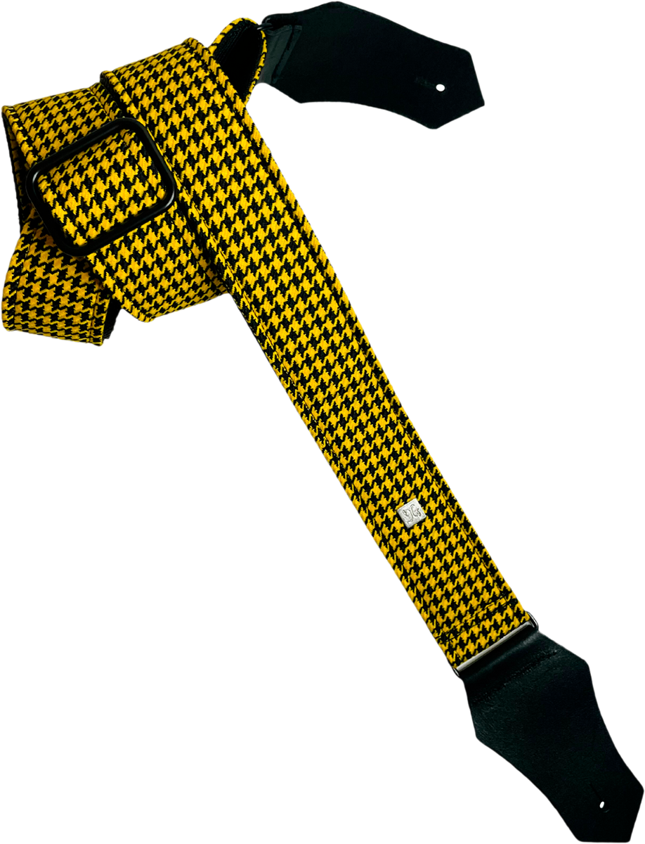 Courroie guitare Get'm Get'm – Fly Hounds Tooth Yellow