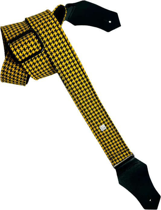 Courroie guitare Get'm Get'm – Fly Hounds Tooth Yellow