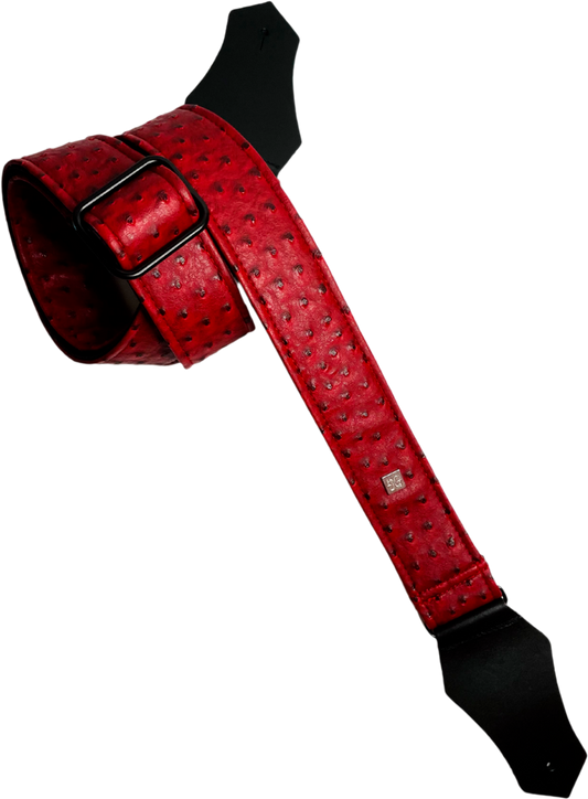 Courroie de guitare GET’M GET’M – Ostrich Burgundy
