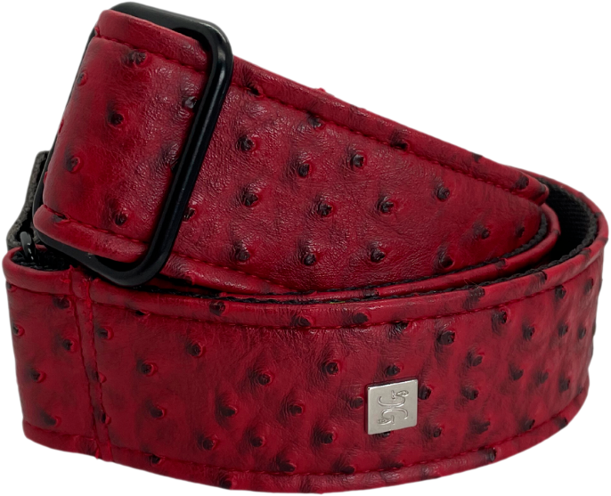 Courroie de guitare GET’M GET’M – Ostrich Burgundy