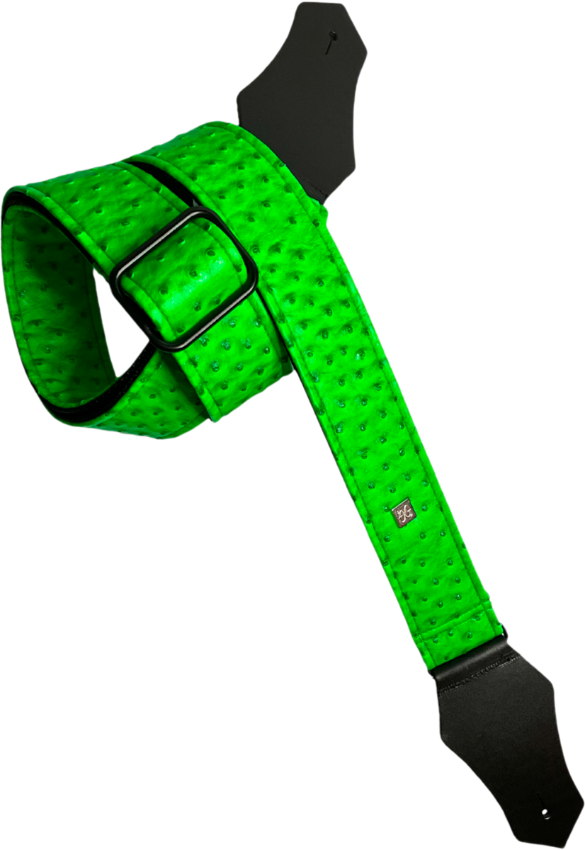 Courroie guitare Get’m Get’m – Ostrich Neon Green