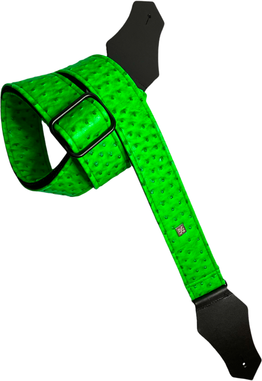 Courroie guitare Get’m Get’m – Ostrich Neon Green