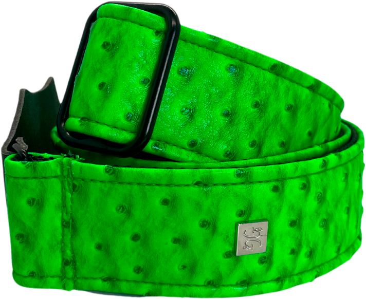 Courroie guitare Get’m Get’m – Ostrich Neon Green