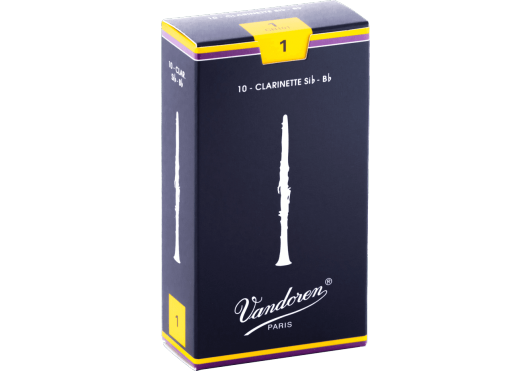 boite 10 anches CLARINETTE SIb VANDOREN TRADITIONNELLE CR 101 - force 1