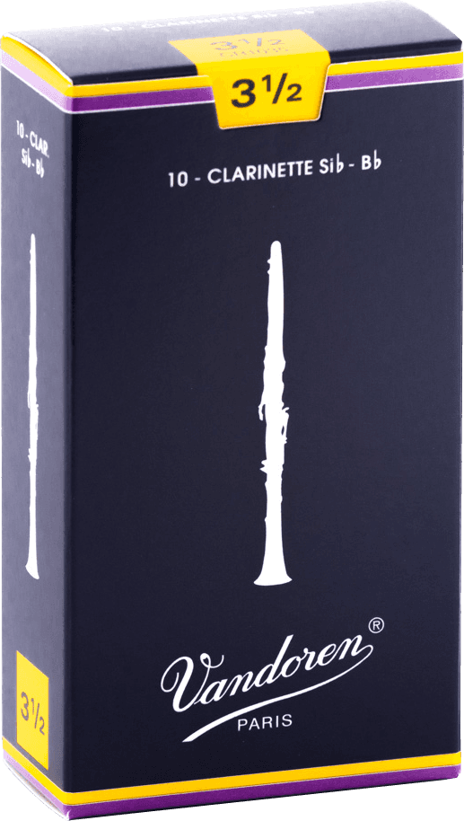 boite 10 anches CLARINETTE SIb VANDOREN TRADITIONNELLE CR 1035 - force 3,5
