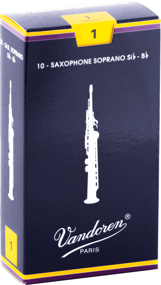 boite 10 anches saxophone soprano VANDOREN SIb TRADITIONNELLES SR 201 - force 1