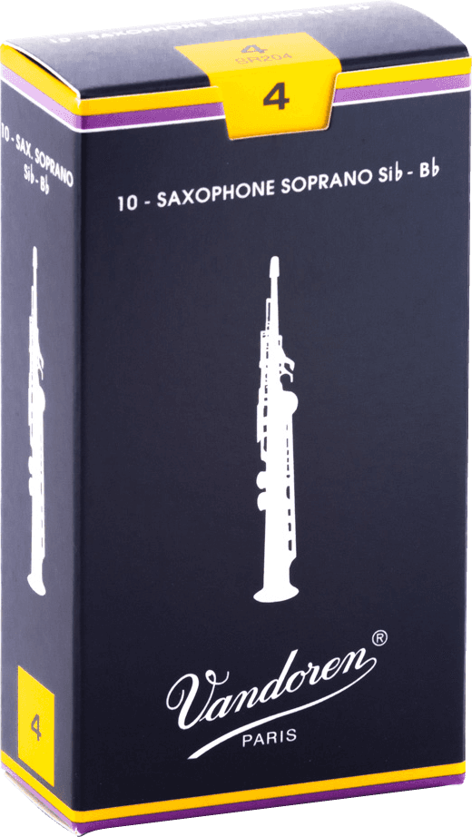 boite 10 anches saxophone soprano VANDOREN SIb TRADITION. SR 204 - force 4