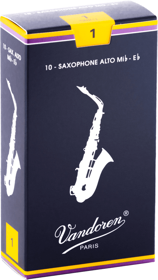 boite 10 anches saxophone alto VANDOREN MIb TRADITIONNELLE SR 211 - force 1