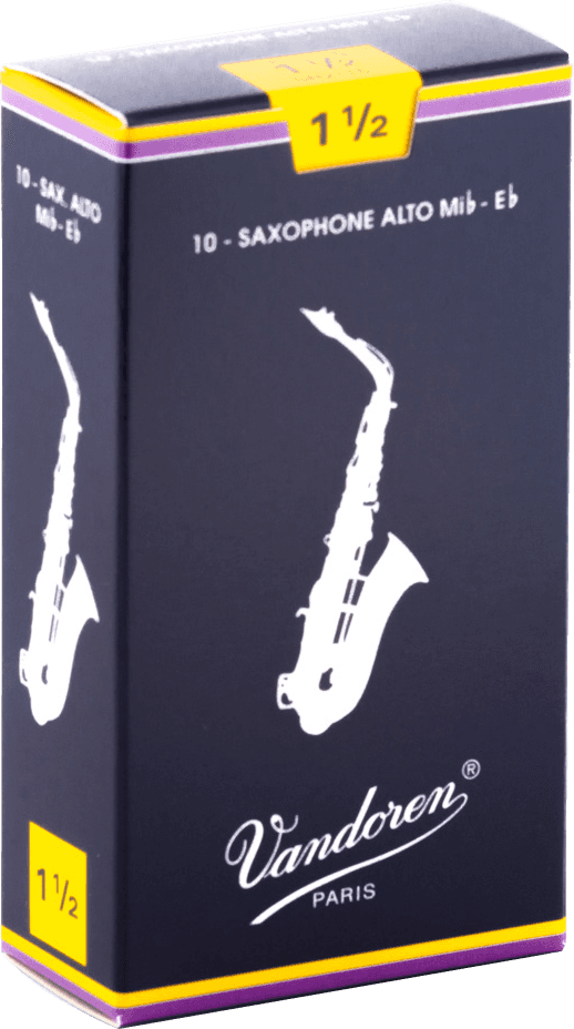 boite 10 anches saxophone alto VANDOREN MIb TRADITIONNELLE SR 2115 - force 1.5