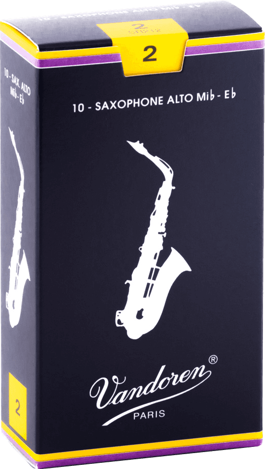 boite 10 anches saxophone alto VANDOREN MIb TRADITIONNELLE SR 212 - force 2