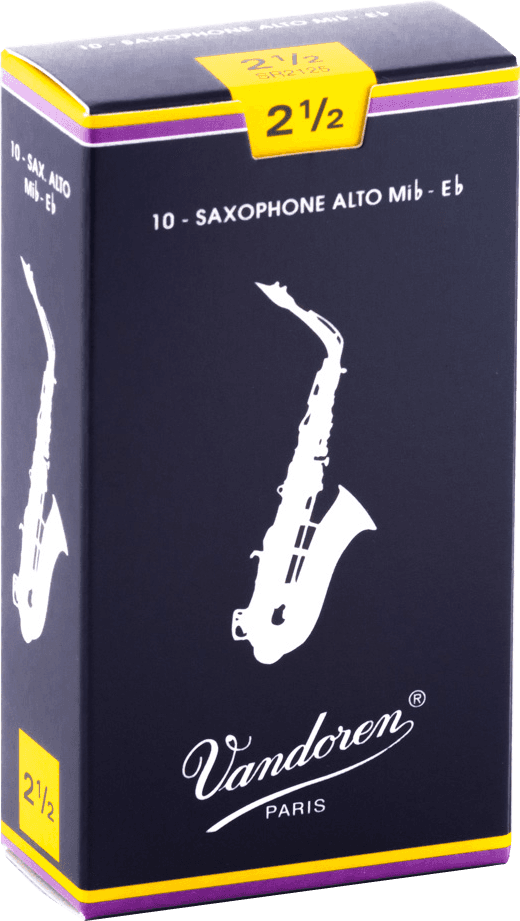 boite 10 anches saxophone alto VANDOREN MIb TRADITIONNELLE SR 2125 - force 2.5