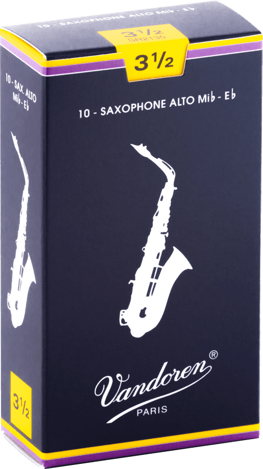 boite 10 anches saxophone alto VANDOREN MIb TRADITIONNELLE SR 2135 - force 3.5
