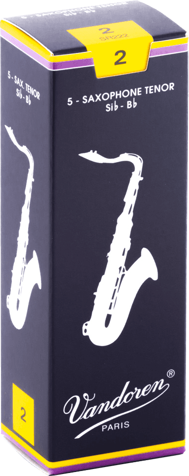 boite 5 anches saxophone tenor VANDOREN SIb TRADITIONNELLE SR 222 - force 2