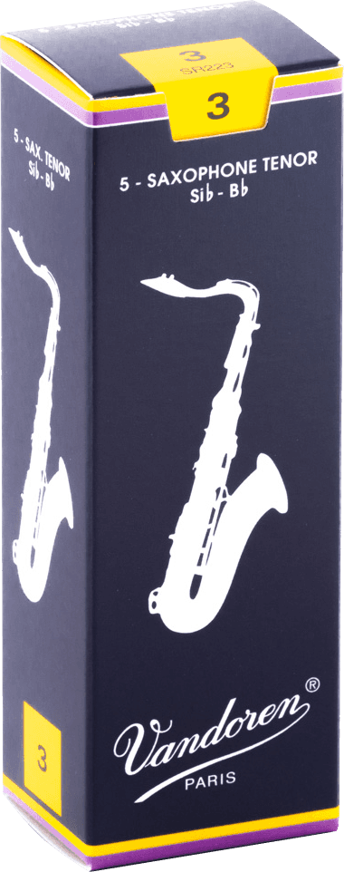boite 5 anches saxophone tenor VANDOREN SIb TRADITIONNELLE SR 223 - force 3
