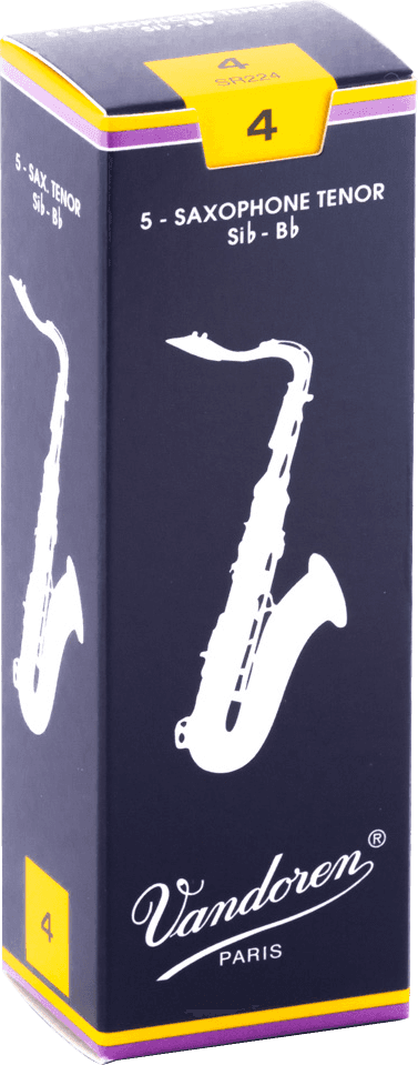 boite 5 anches saxophone tenor VANDOREN SIb TRADITIONNELLE SR 224 - force 4