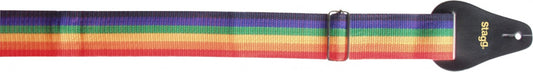 COURROIE POUR GUITARE STAGG BJA018 – ARC-EN-CIEL