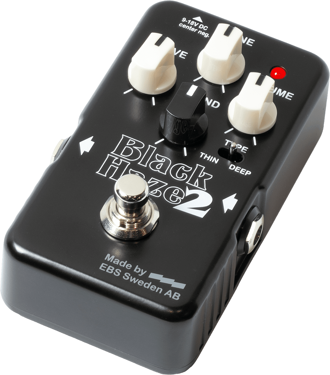 Drive / Distorsion – Overdrive avec Blend – 3 modes EBS BLACKHAZE MK2