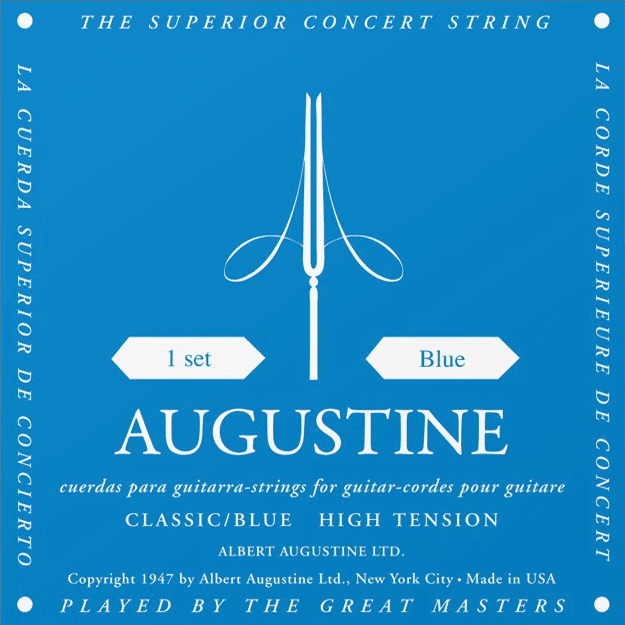 Jeu de cordes guitare classique AUGUSTINE Classic Bleu – Tirant Fort