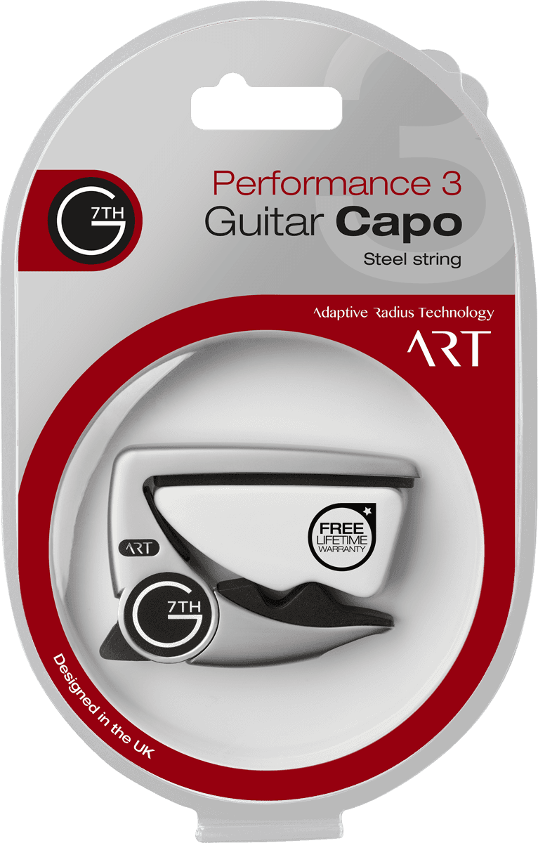 Capodastre guitare cordes acier Silver – G7TH Performance 3 C8010